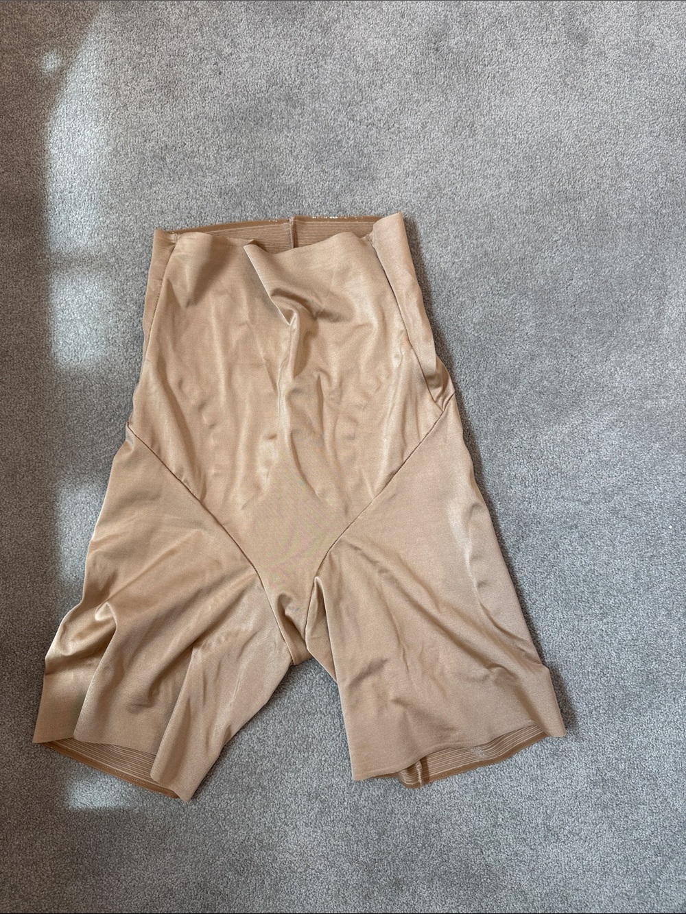 Soma Nude/Tan High-Waist Shapewear Shorts